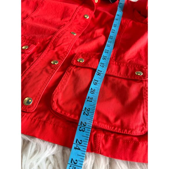 J. Crew Women's Corduroy Collar Full Zip Barn Coat Jacket Outdoor Red‎ Size XS - Picture 11 of 11